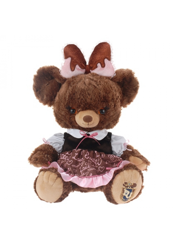 大學熊 x 米妮 布丁 朱古力 巧克力 粉紅 裙 服裝 衫 