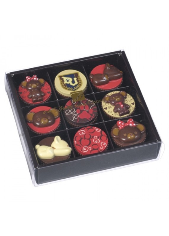 大學熊 x 米奇 米妮 摩卡 布丁 立體 朱古力 巧克力 造型 禮物盒 