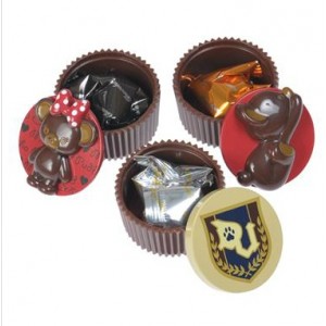 大學熊 x 米奇 米妮 摩卡 布丁 立體 朱古力 巧克力 造型 禮物盒