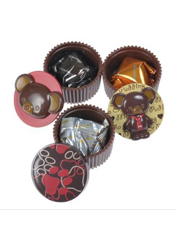 大學熊 x 米奇 米妮 摩卡 布丁 立體 朱古力 巧克力 造型 禮物盒 