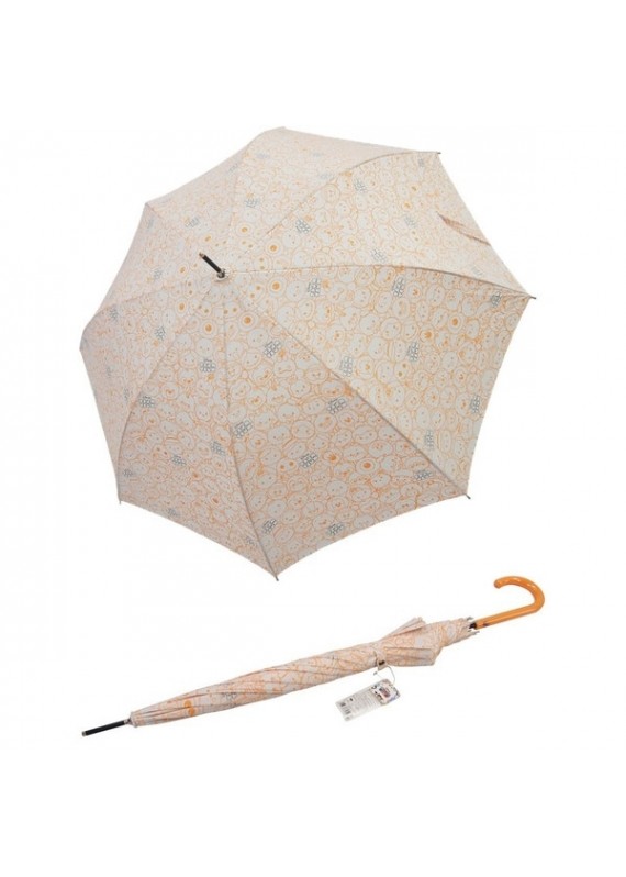 Tsum Tsum 大集合 簡單線條 粉橙色 長雨傘 