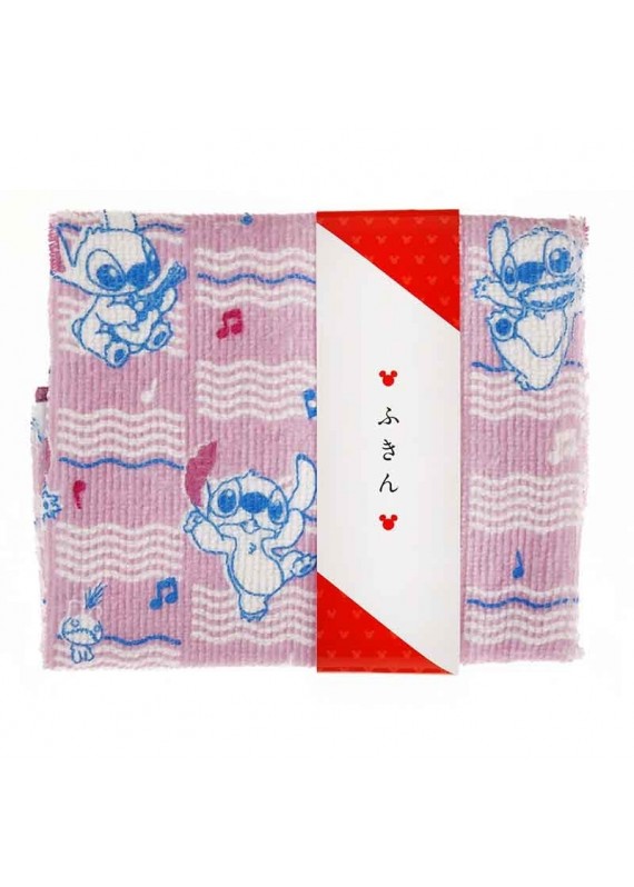 小魔星 史迪仔 史迪奇 星際寶貝 日式和風 粉紅色 音樂 吸水 纖維毛巾 