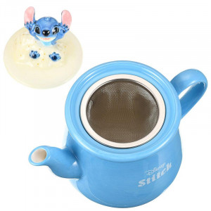 小魔星 史迪仔 史迪奇 星際寶貝 藍色 沙灘 玩耍 陶瓷 茶壺 連 濾茶器