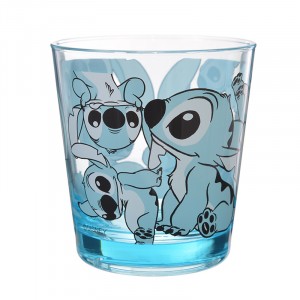 小魔星 史迪仔 史迪奇 星際寶貝 藍色 透明 可愛 膠杯