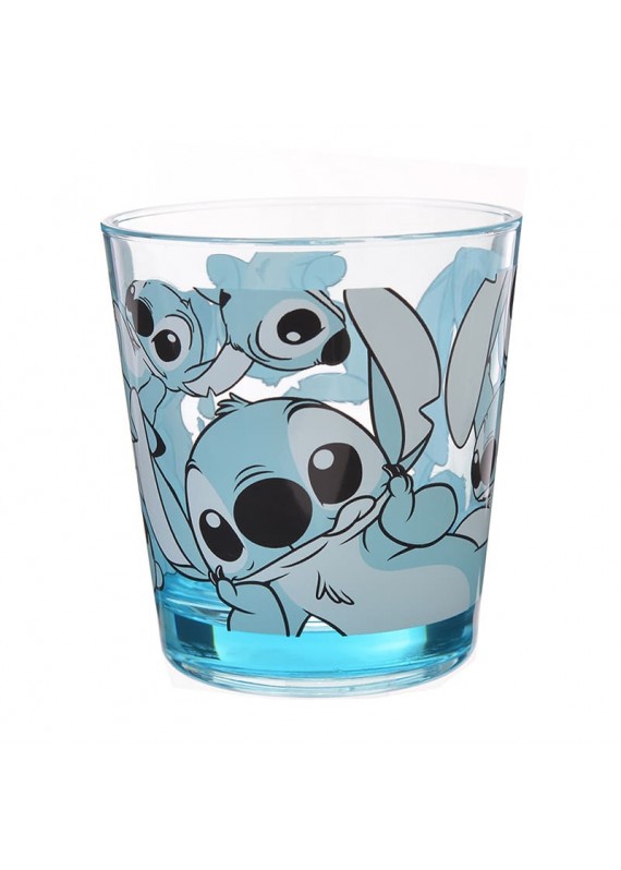 小魔星 史迪仔 史迪奇 星際寶貝 藍色 透明 可愛 膠杯 