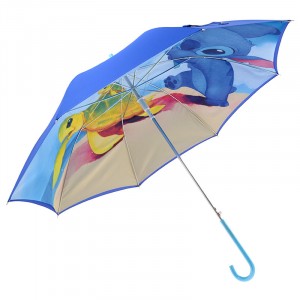 小魔星 史迪仔 史迪奇 星際寶貝 海龜 下雨天 藍色 2層 雨傘
