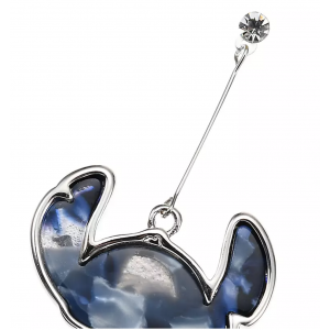 小魔星 史迪仔 史迪奇 星際寶貝 頭型 藍晶石 單邊 吊飾 耳環