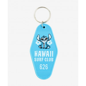 小魔星 史迪仔 史迪奇 星際寶貝 Loungefly 夏威夷 衝浪會 626 粉藍色 膠牌 鎖匙扣