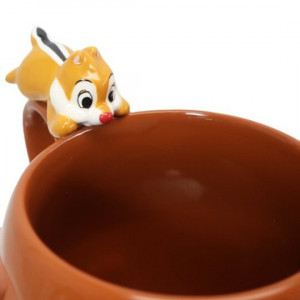 大鼻 花栗鼠 趴地 立體造型 橡果 咖啡杯 陶瓷杯 茶杯