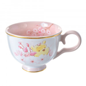 小熊維尼 豬仔 粉紅 櫻花 陶瓷 茶杯碟 套裝