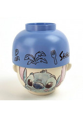 小魔星 史迪仔 史迪奇 星際寶貝 紫藍色 水彩畫 為食 系列 日本製 飯碗 湯碗 汁椀 茶碗 1套2個
