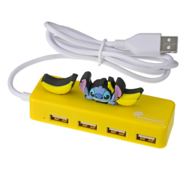 小魔星 史迪仔 史迪奇 星際寶貝 香蕉 4頭 USB 集線器