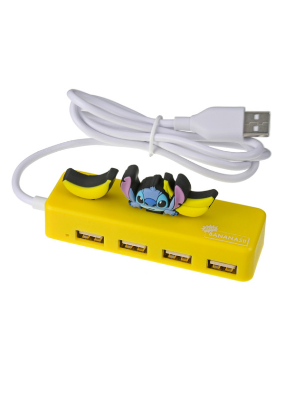 小魔星 史迪仔 史迪奇 星際寶貝 香蕉 4頭 USB 集線器