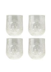 小魔星 史迪仔 史迪奇 星際寶貝 半立體 浮雕 透明 膠杯 套裝 1套4隻